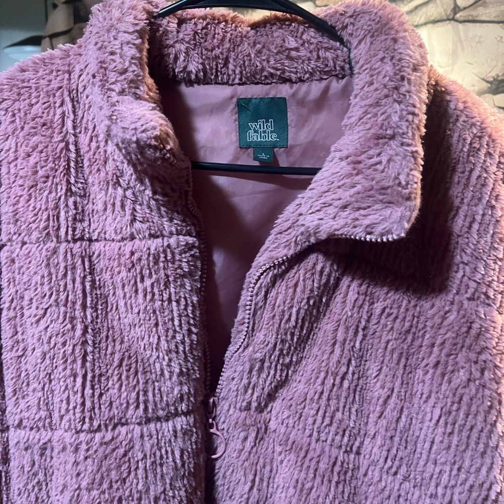 Wild Fable Mauve Teddy Jacket
